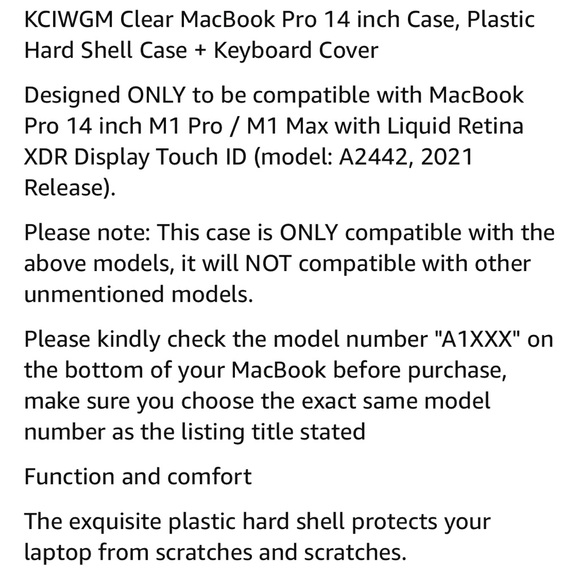 MacBook Pro 14in Purple Quicksand Case - Picture 5 of 9